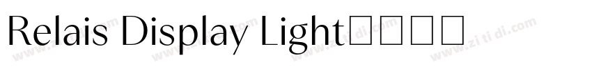 Relais Display Light字体转换